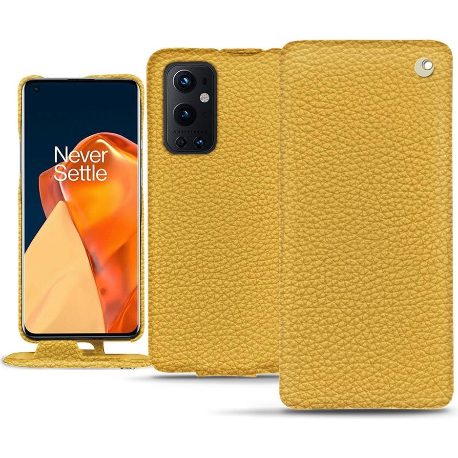 Thumbnail - Noreve Lederschutzhülle vertikal (OnePlus 9 Pro), Smartphone Hülle, Orange