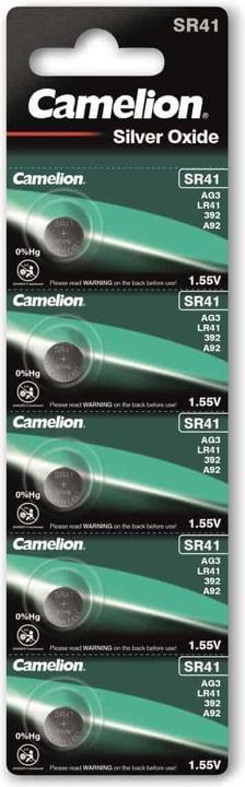 Produktbild Camelion Silberoxid Knopfzelle SR41 / SG3, 1,55 Volt - 5 Stück (5 Stk., LR41, 40 mAh)