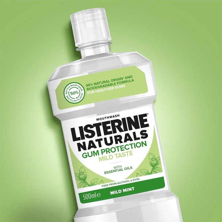 Actual product image Listerine Naturals Gum Protection Mild Taste Mouthwash (500 ml, Mouthwash)