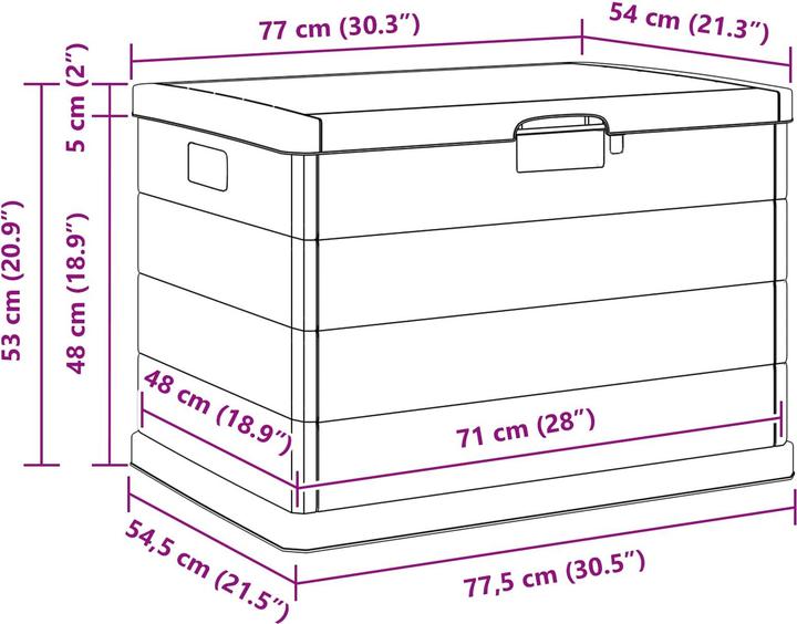 Image du produit vidaXL Gartenlagercontainer