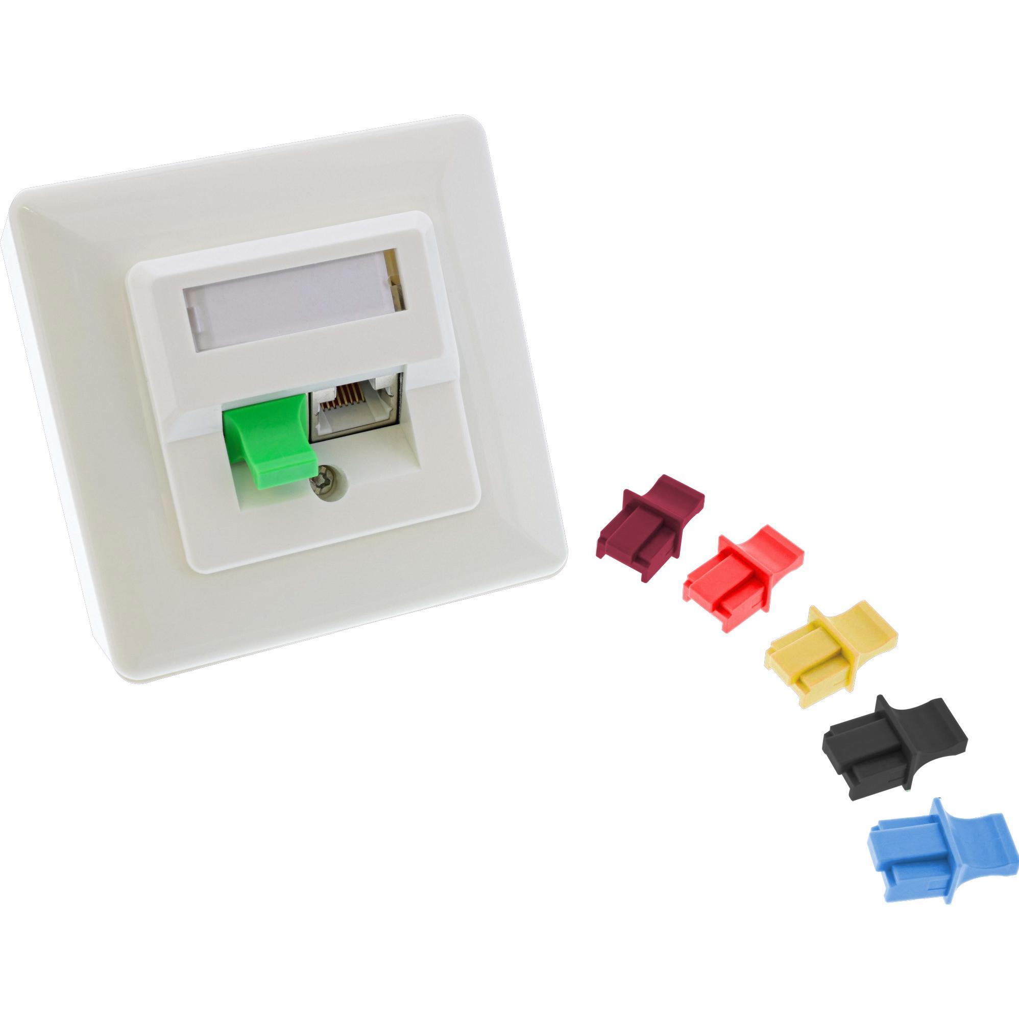 InLine Staubschutz für RJ-45 Buchse (Blindmodul), Netzwerk Zubehör