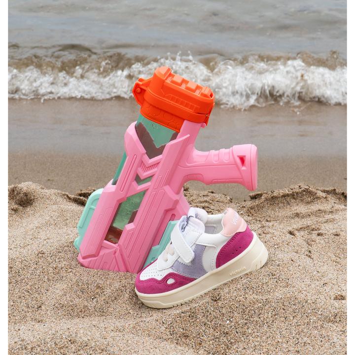 Actual product image Victoria Children's single strap split leather sneakers (30)