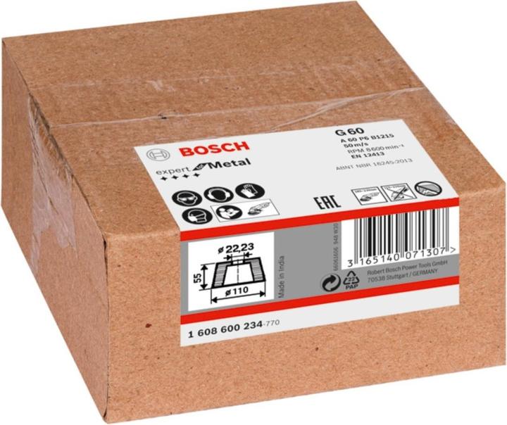 Produktbild Bosch Professional Zubehör PRO Metal Konischer Schleiftopf, 90 x 110 x 55 mm, G60 (60)