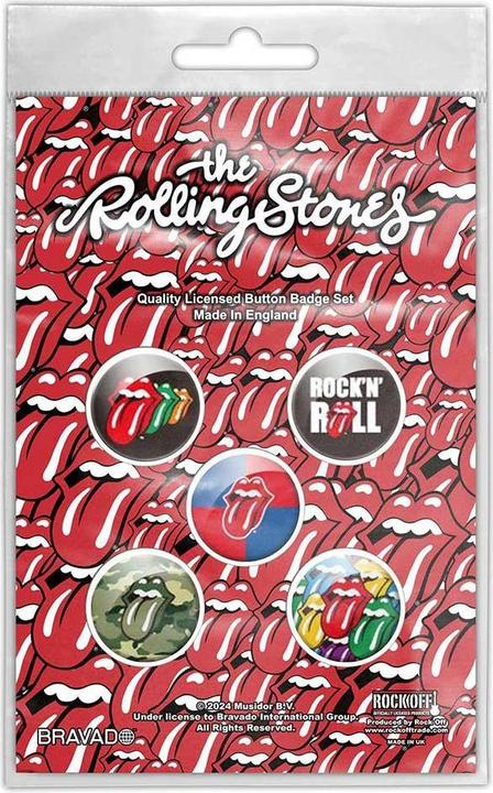 Image du produit The Rolling Stones - Ensemble de badges ROCK 'N' ROLL