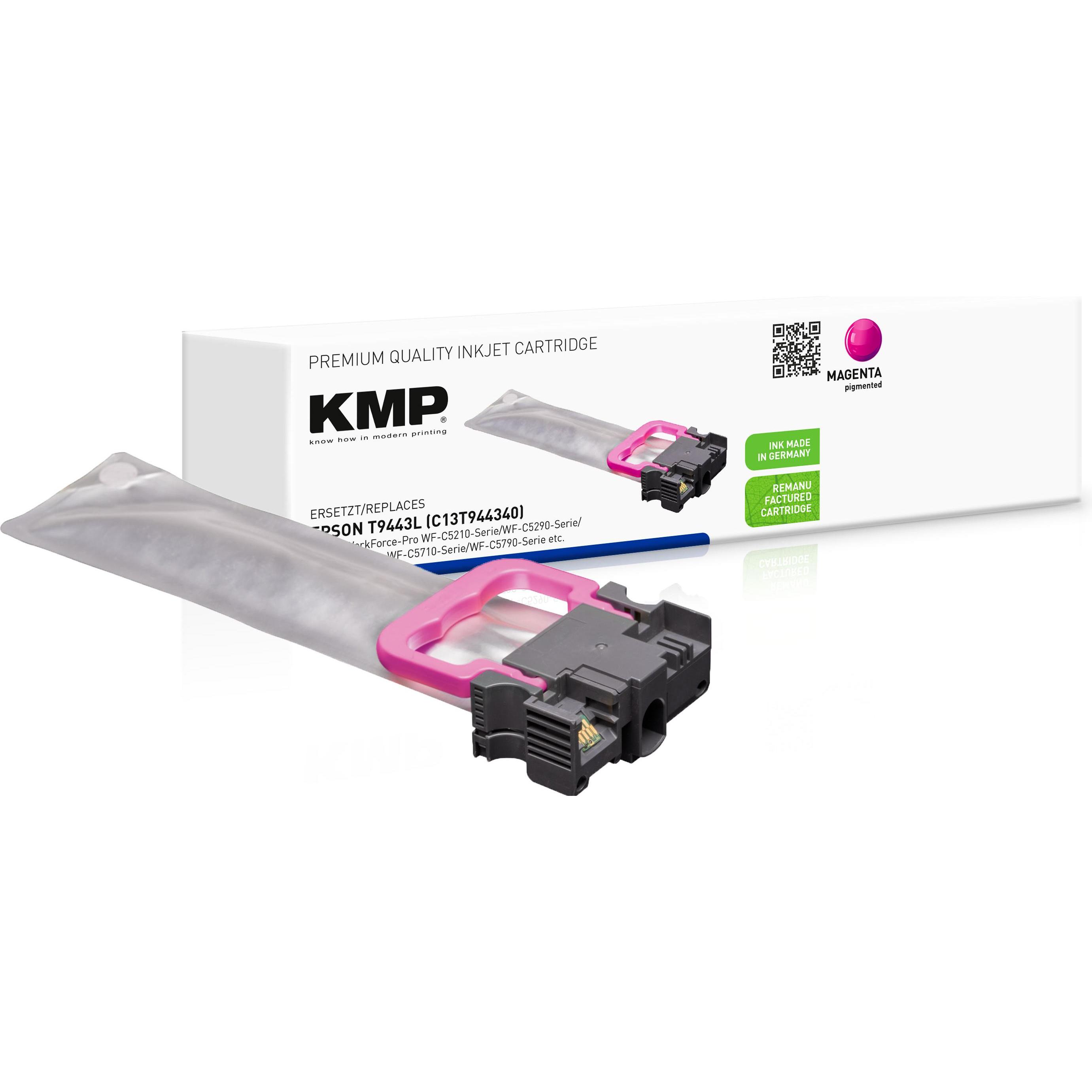 KMP, Druckerpatrone, Patrone Epson T9443L magenta 3000 S. remanufactured