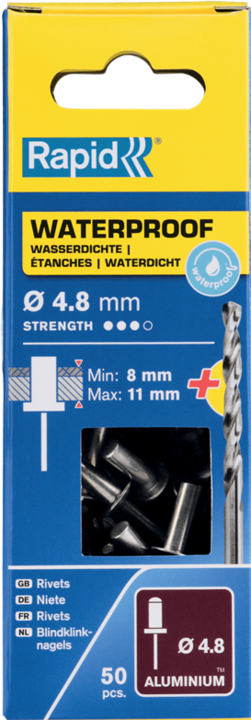 Actual product image Rapid Waterproof blind rivet Ø 4.8 x 14 mm