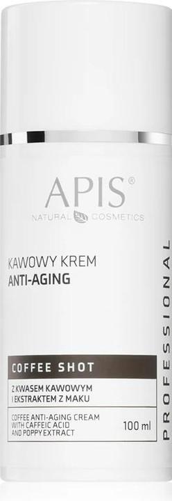 Apis Natural Cosmetics Apis Coffee Shot Crema di caffè con acido caffeico ed estratto di semi di papavero 100Ml (Crema corpo, 100 ml)