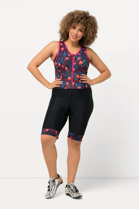 Actual product image Ulla Popken Functional Padded Zip Front Cycling Leotard (54, 56)