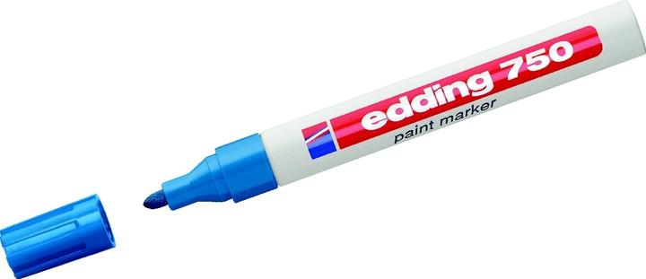 Immagine prodotto Edding Pennarello 750 Larghezza della linea: 2-4 mm Colore della scrittura: blu chiaro (Blu chiaro, 4 mm, 1 x)