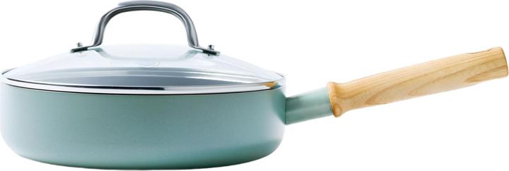 Produktbild Greenpan Mayflower hapjespan met deksel 24 cm - inductie - anti-aanbak - PFAS-vrij (Bratpfanne, Aluminium)