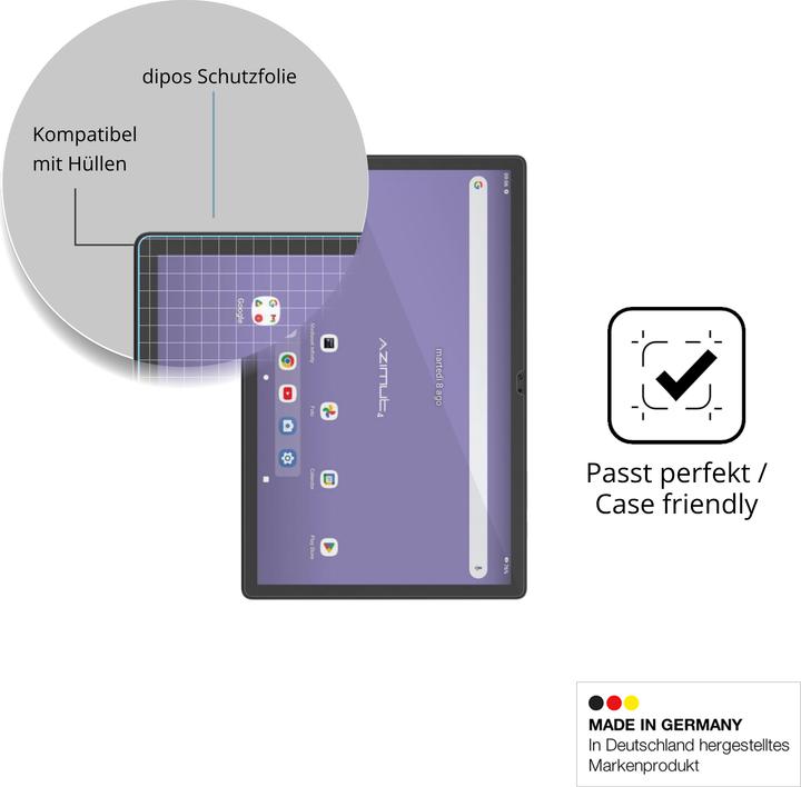 Produktbild Dipos Schutzfolie Klar für Mediacom SmartPad Azimut 4 (Mediacom SmartPad Azimut 4)