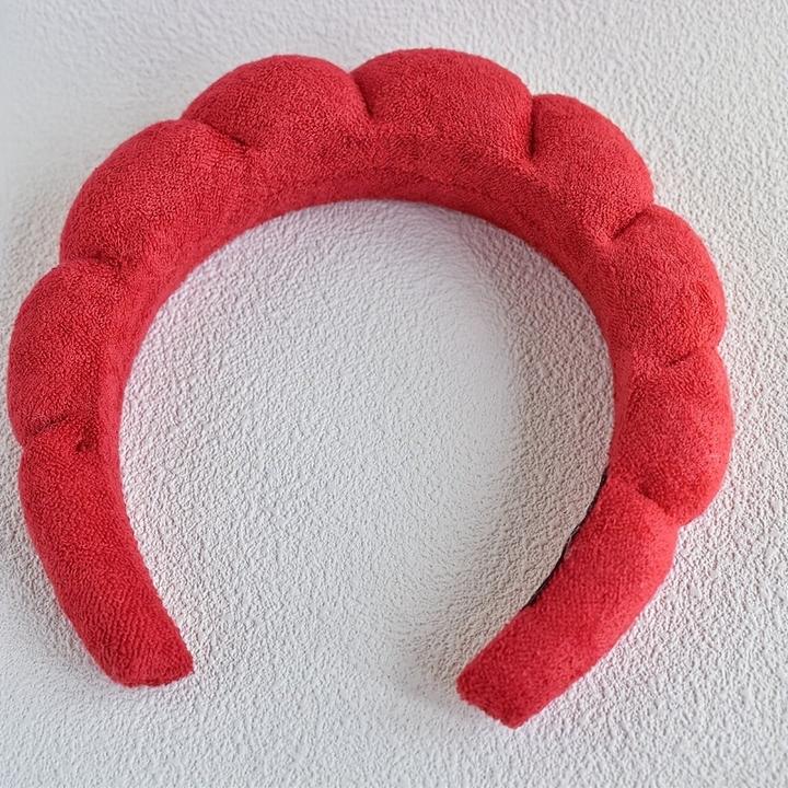 Actual product image Alopini 6pcs/set SPA hairband set, spa headband hairband claw clip velvet hairband bracelet for washing