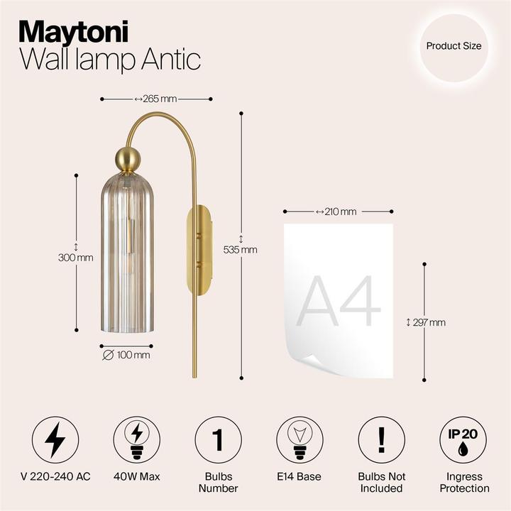 Actual product image Maytoni Antic (E14)
