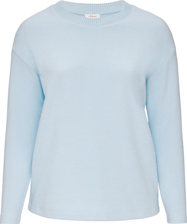 Produktbild s.Oliver Sweatshirt Weiches Sweatshirt mit überschnittenen Schultern (46)