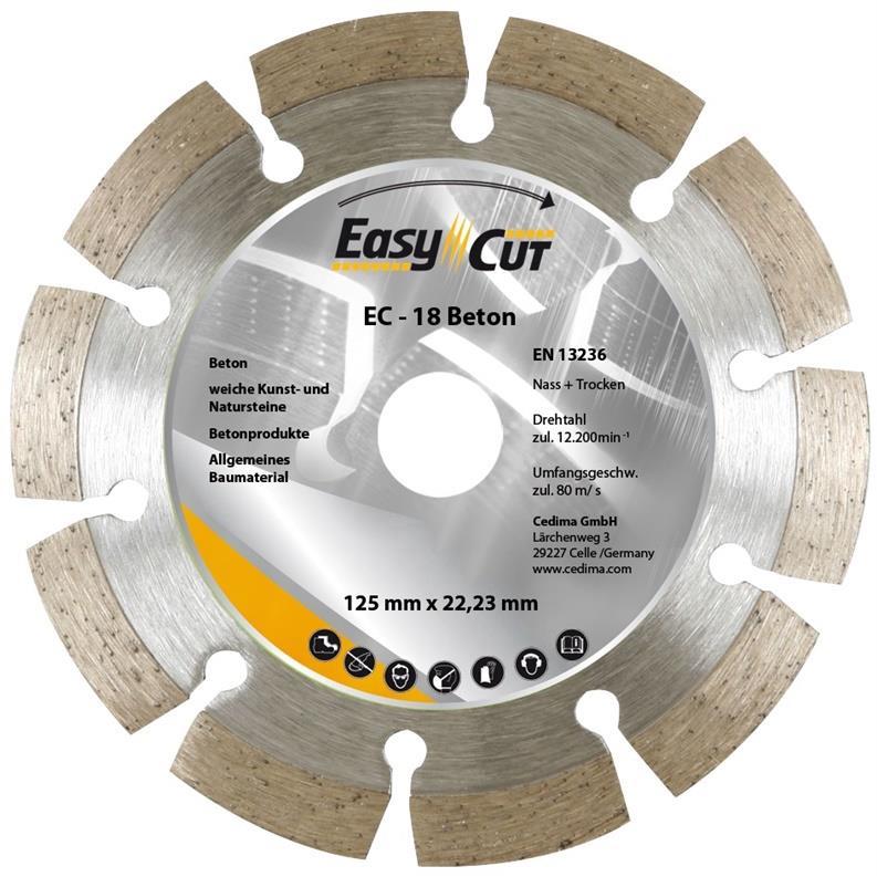 Thumbnail - Cedima, Sägeblatt, DIAMOND SEGMENTAL CUTTING BLADE 125X1,9