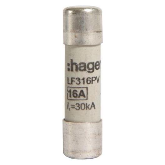 Hager , Fusibile, Hag Lf316pv Fusibile Pv 10X38mm 1000Vdc 16A (16 A)