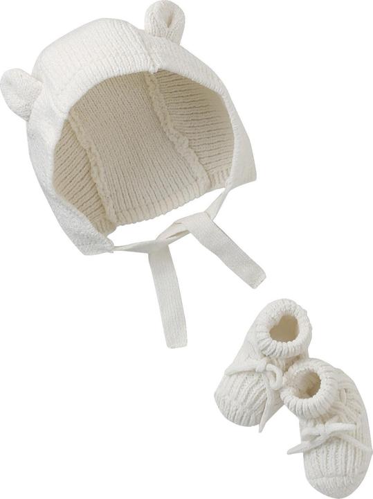 Immagine prodotto Vertbaudet Baby Set: Mütze und Schühchen aus weichem Strick (50, 54)