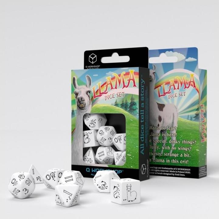 Image du produit Q Workshop SLLA02 - Set de cubes Llama clair (Blanc & Noir)