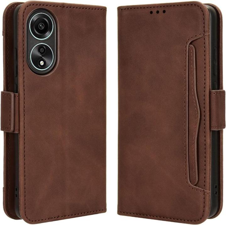 Produktbild Cover-Discount OPPO A78 4G - Etui mit vielen Kartenfächer braun (Oppo A78)