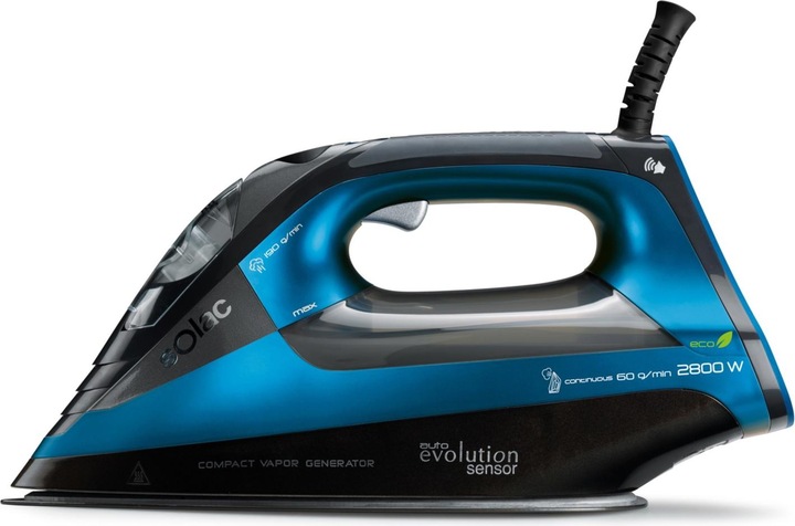 Actual product image Solac GVC9612 Stoomstrijkijzer Blauw/Zwart (2800 W, 190 g/min)