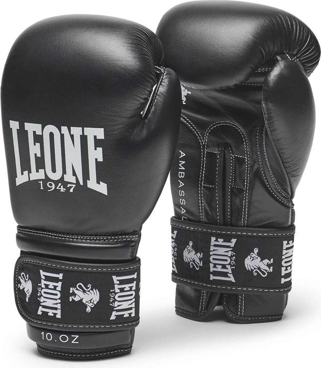 Leone Boxhandschuhe Ambassador Schwarz GN207 (10 OZ)
