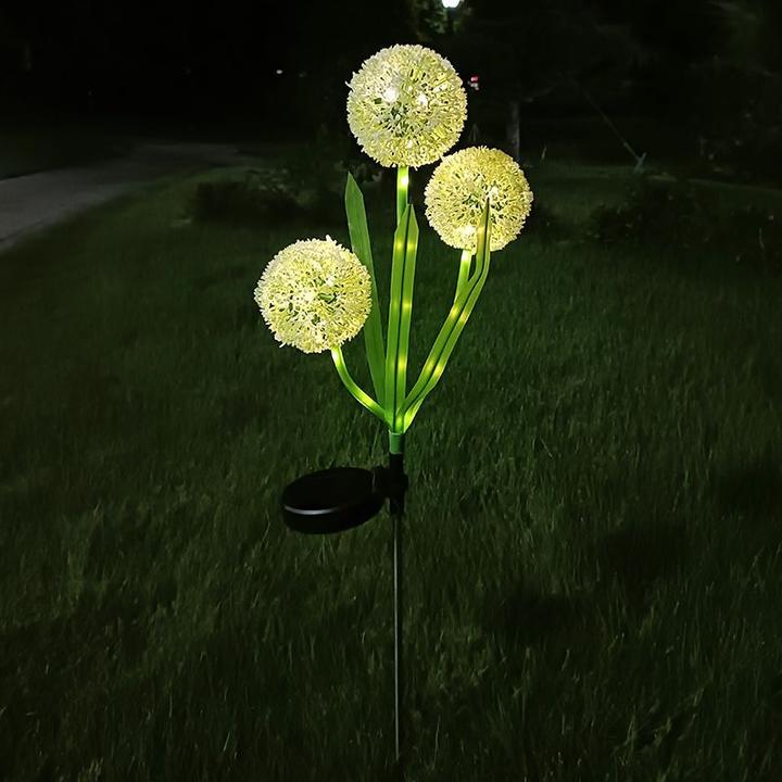 Actual product image Forever Light SUNARI Solar Lamp LED FLS-95 Garlic flower 3000K 600mAh Li-Ion