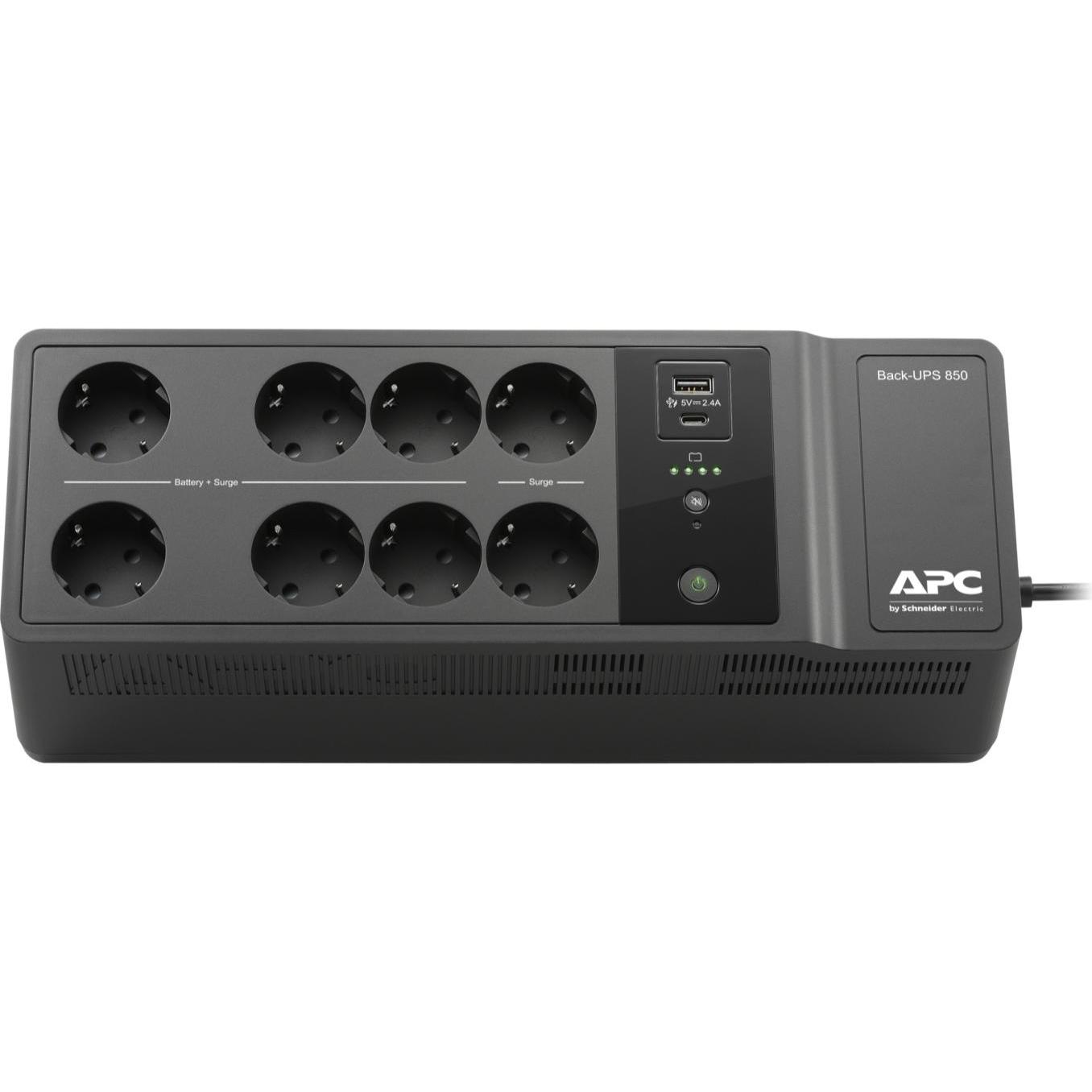Thumbnail - APC BE850G2-SP, Standby (Offline), 0,85 kVA, 520 W, Sine, 220 V, 230 V (850 VA, 520 W, Standby USV), USV