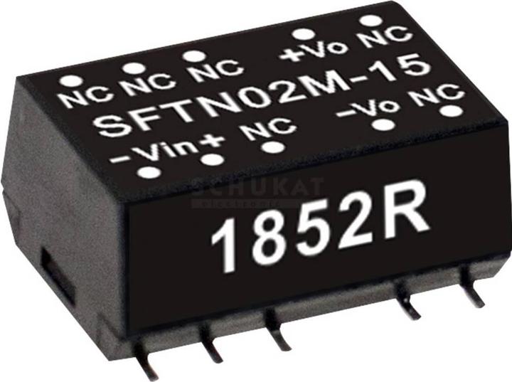 Produktbild MeanWell SMD DC/DCWandlerModule Serie SFTN02 SMD Case Single Output 1 ungeregelt