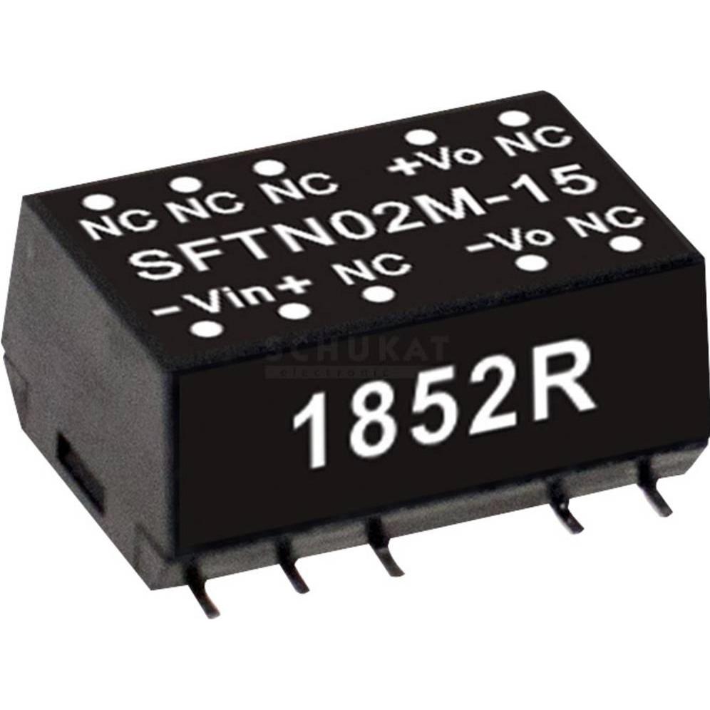 MeanWell, Spannungswandler, SMD DC/DCWandlerModule Serie SFTN02 SMD Case Single Output 1 ungeregelt