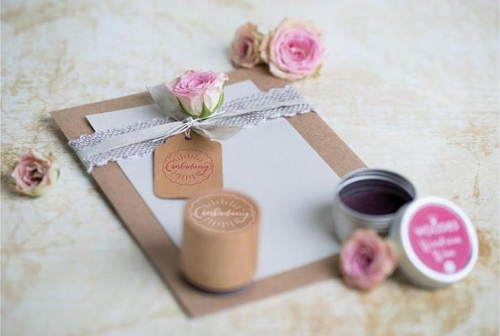 Actual product image Woodies Stamp Invitation 1 piece