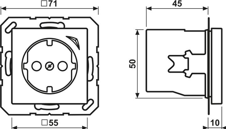 Produktbild JUNG HOME SCHUKO BTA1521SWW Steckdose
