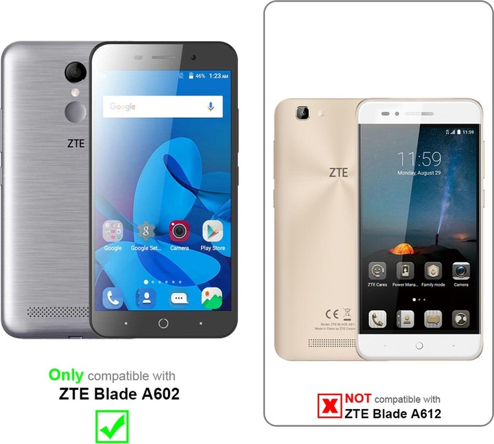 Actual product image Cadorabo Book Invisible Magnet Cover (ZTE Blade A602)
