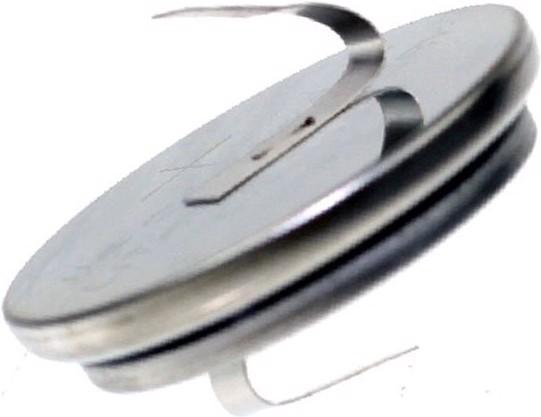 Produktbild AccuCell Batterie CR2450 mit Lötfahnen in U-Form (1 Stk., CR2450, 600 mAh)