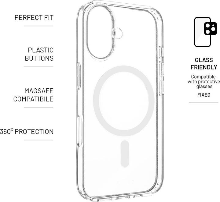Immagine prodotto Fixed MagPure per Apple iPhone 16, trasparente (Apple iPhone 16)