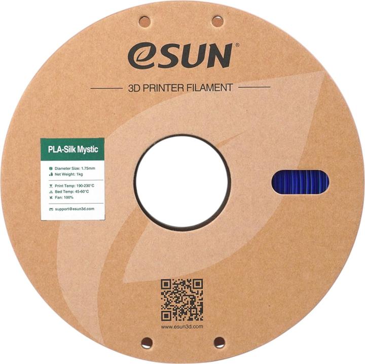 Produktbild eSUN ePLA-Silk Mystic Rot-Grün-Blau Filament 1.75mm 1Kg (PLA, 1.75 mm, 1000 g, Mehrfarbig)