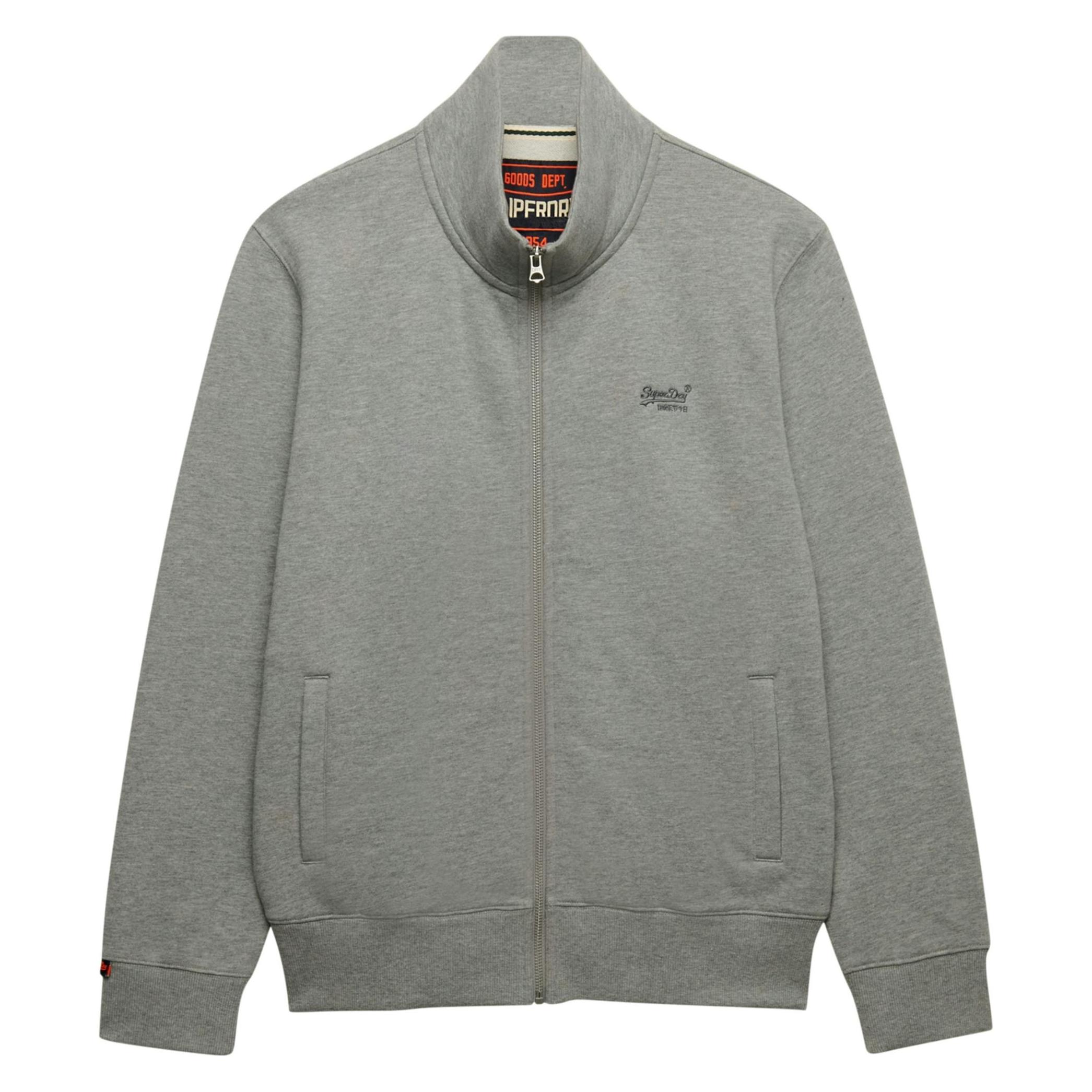 Superdry, Herren, Pullover, Sweatjacke Casual Figurbetont Essential Logo Track Top, Grau, (Xxl)