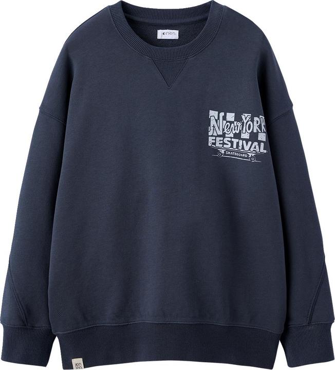Actual product image Jonen Weites Jungen Sweatshirt in Washed-Optik (128)