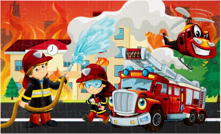 Image du produit Grafix Puzzle de sol Pompiers, 60 pcs. (60 pièces)
