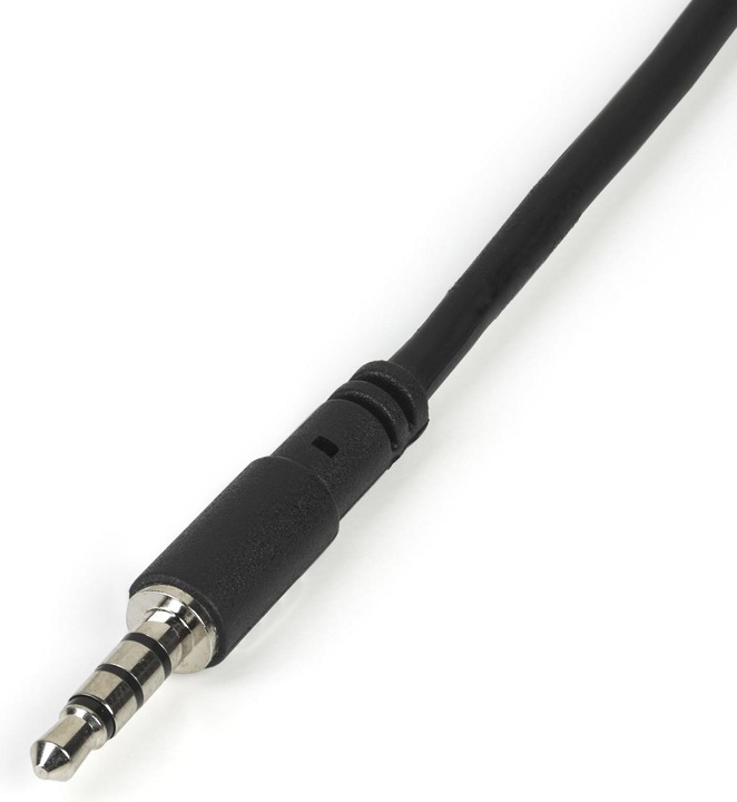 Produktbild StarTech 3,5mm Klinke Audio Y-Kabel - 4 pol. auf 3 pol. Headset Splitter (0.20 m)