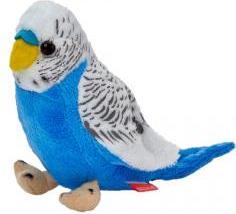 Beppe Parrot mascot white and blue 13 cm (13 cm)