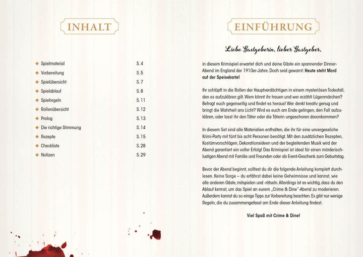 Produktbild Crime & Dine – Das Krimi-Dinner-Set: Tödliches Bankett (Deutsch, Business Elephant Paperdice Solutions GmbH, 2022)