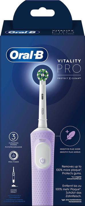 Actual product image Oral-B Vitality Pro D 103 Lilac Violet Hangable Box