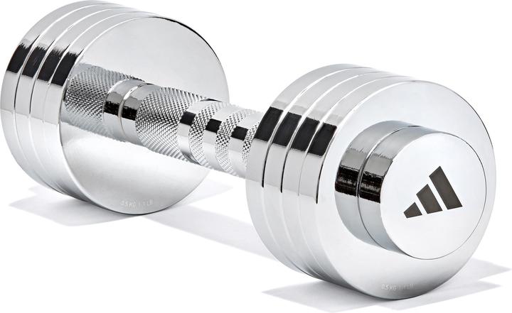 Actual product image adidas Adjustable Chrome Dumbell (1 x 1 kg - 5 kg)