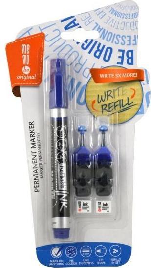 Produktbild Memobe Permanentmarker + 2 blaue MemoBe-Ampullen (1x)
