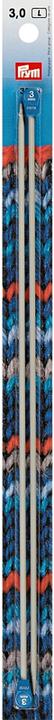 Produktbild Prym Stricknadeln 3.00 mm, Alu, 2 Stück, Grau