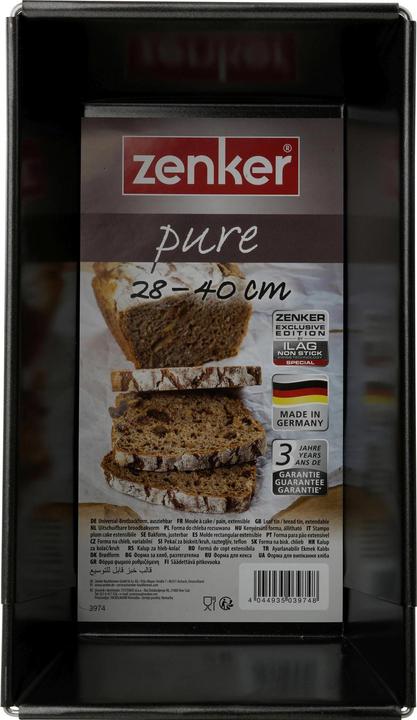 Produktbild Zenker Brot-Backform Pure 28 cm, ILAG Special (16 cm)
