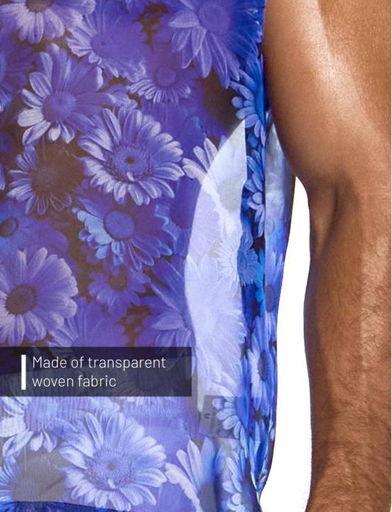 Produktbild Daisies Sleeveless Shirt Blau Small (S)