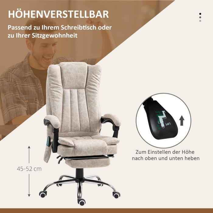 Produktbild Swisshandel24 Bürostuhl mit Vibrationsmassage, Ergonomischer Schreibtischstuhl, Liegefunktion