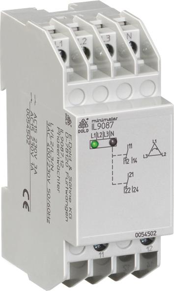 Produktbild Dold IL9087.12 3AC 50/60Hz 400/230V Phasenwächter 0054502