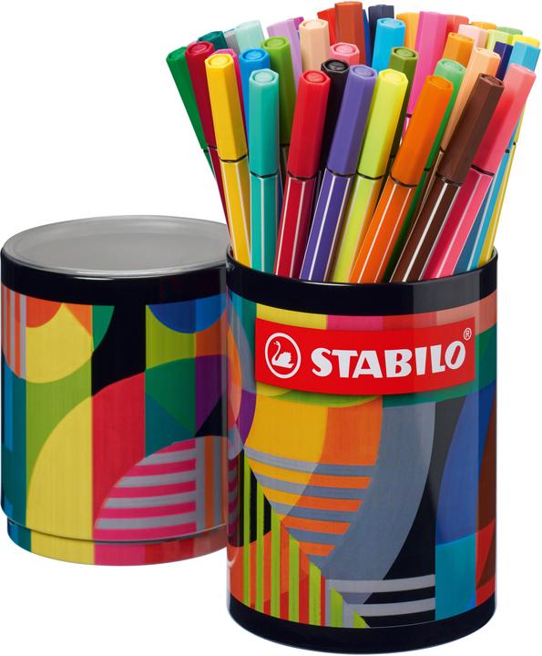 Image du produit STABILO Pen 68 45er Arty Met.etui Rond (Assortiment, 45 x)